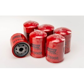 Baldwin BT8908 Spin-on Hydaulic Filter, Low Pressure, Heavy Duty 9.8 Micron, Replaces Kubota 68051-62220, Yanmar 172638-73730, and HF28945 (Pack of 6)