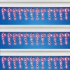 ATCS Set of 12 Solar Powered Candy Cane Holiday String