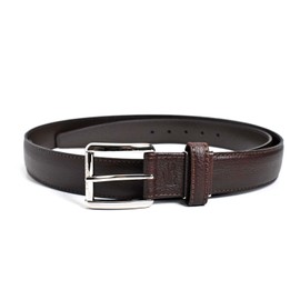 Lacoste LB84560 Men's Cow Leather Business Belt, dark brown
