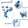IWTBNOA Butterfly Headband Women's Butterfly Fascinator Headband Hair Band Butterfly