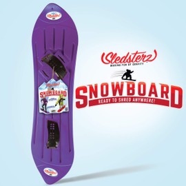 Sledsterz The Original Kids' Snowboard by Geospace (Purple)