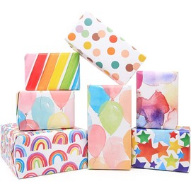 Gift Wrapping Papers,Wrapping Paper Gift Wrapping Paper,6 Sheets Wrapping Paper Roll Gift Wrapping Paper,Birthday Wrapping Paper Gift Wrapping Paper,Gift Paper Birthday Gift Wrapping Papers, Style B