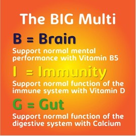 Haliborange Big Multivitamin | Vitamin A | Vitamin D | Calcium | Strawberry | 90