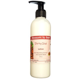 Blossom to Bath Dirty Chai Lotion (8 Ounce) - Phthalate Free Fragrance - Absorbs Quickly with an Exotic Spicy Scent