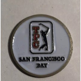 Unbranded New - TPC - San Francisco Bay- 1" Metal Golf Ball Marker - Sharp!