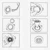 Oley Leuchten Lux Frame LED Recessed Spotlight Frame GU10 Recessed