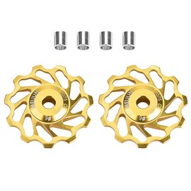 Small Bicycle Sprocket, Gear Pulley, Bicycle Rear Derailleur Pulley, Bicycle Ceramic Bearing, Bicycle Guide Pulley, 11T/13T Rear Pulley for Road Bike, Mountain Bike