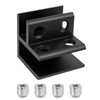 8PCS Black 90 Degrees Glass Clamp for 10-12mm Thickness