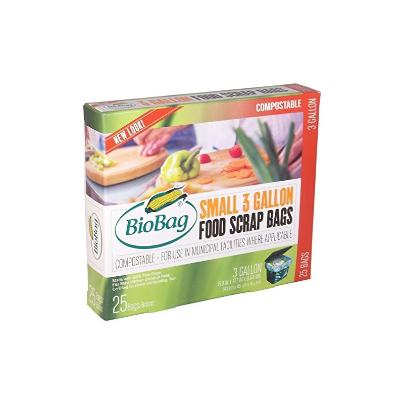 BioBag Compostable 3 Gallon Food Waste Bags - 100ct