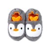TSAITINTIN Baby Boys Girls Plush Grey Penguin Slipper, 7-8 Toddler