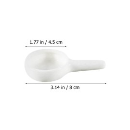 VOSAREA 4pcs Tealight Candle Holder Ceramic Spoon Candle Holder Trays Tealight Wax Warmers Fragrance Aromatherapy Furnace Accessories