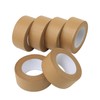 Lichamp Brown Packing Tape, Kraft Paper Tape Brown Gummed Tape