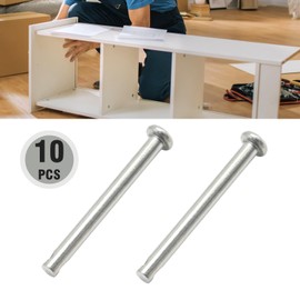 EATAKWARD 10Pcs Flat Head Single Hole Clevis Pins, Steel 3mm X 30mm Steel Link Hinge Pins, Silver Clevis Pins Assortment Kit for Furniture Installation Small Home DIY Project