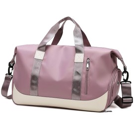 Tokeya Sports Bag 40L Travel Bag for Men and Women with Shoe Compartment Wet Compartment Large Fitness Bag Foldable Waterproof Swimming Bag Training Bag Duffel Bag Weekender Sports Fitness Gym Bag,