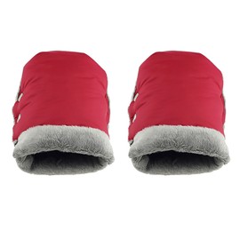2 Pcs Stroller Gloves Waterproof Warm Comfortable Pushchair Hand Muff for Winter