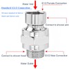 Wolfride Shower Connector Ball Joint Shower Head, Swivel Ball Adapter