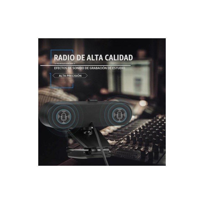 Cámara Web USB 4K con Enfoque Automático con Micrófono, Cámara