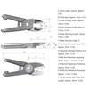 Scissors Head Air Crimping Nippers Alloy Steel Pneumatic Cutter Replacement