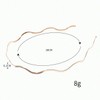 NORMAK Thin Simple Wave Gold Headband Painless, Gorgeous, Stylish, Korean