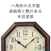 MAG W-739BR-Z Wall Clock, Radio Clock, Octagonal, Analog, Neo-Octagon, Silent,