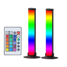 LED Light Bar, Music Sync RGB Light Bar, USB Ambient Lamp, Color Changing Gaming TV Backlight, Remote Control 15 Dynamic Modes Smart Lights for Room Gaming Equipment Decoration (Multi-Color)