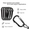 10 Pcs Heavy-Duty Carabiner, D-Shaped Spring Hook, Suitable for Camping,
