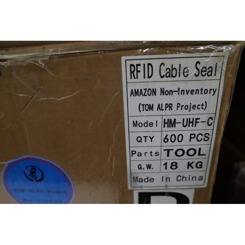 RFID Tamper Evident Security Cable Seal Tag Yellow HM-UHF-C ISO17712