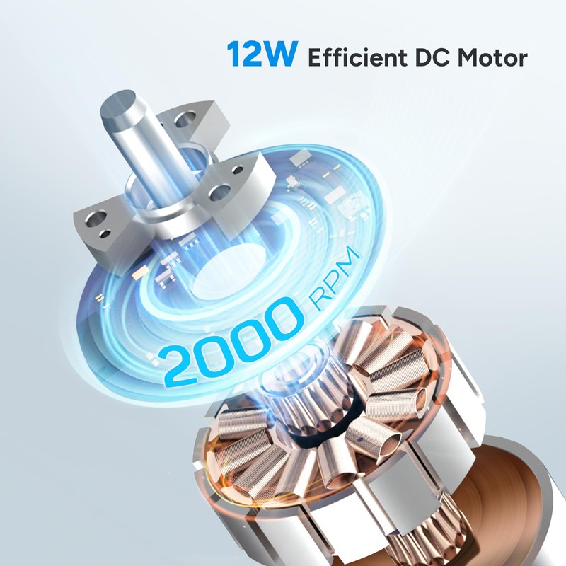 DR.PREPARE Tower Fan for Bedroom, 25 dB Quiet DC Bladeless