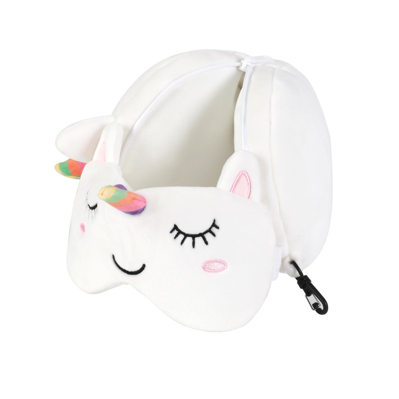 I-TOTAL ® - Pillow with Sleeping Mask, Lockable Pillow with
