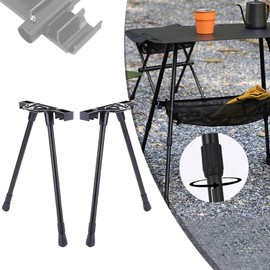 Camping Table Legs Folding Workbench Legs Adjustable Height Aluminum Alloy Furniture Legs for Outdoor Picnic Camping