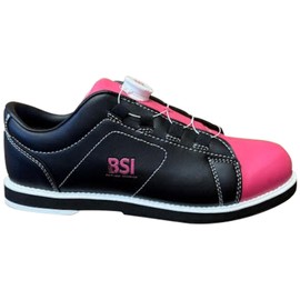 BSI Women's Revival Dial Shoe - Lightweight Bowling Shoes with Enhanced Comfort & Support, Black/Pink, Size 10