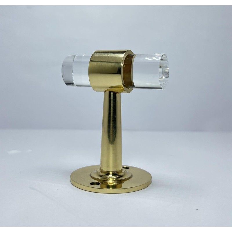 Morco Deco Brass Lucite Robe Hook Handmade Bathroom Kithcen Towel