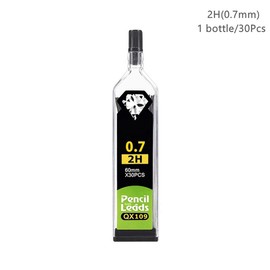 0.7 mm 2H Pencil Leads, Shatterproof Pencil Lead for Automatic and Mechanical Pencils 30 per Tube, 5 Tubes (Pack of 150)