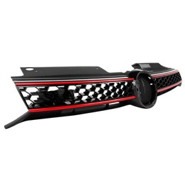 Front Upper Hood Grille Honeycomb Mesh Fit For 2010-2013 Vw Golf GTI