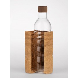 Lagoena Water Bottle with Design in White