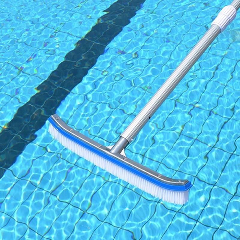 Swimming Pool Wall & Tile Brush,18" Heavy Duty Vinyl Polished