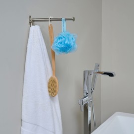 Franklin Brass Extend-a-Hook Oval (1-Pack) Expandable Single Wall Hook Pure White Foldable 2-12" Adjustable Length Hanger for Clothes, Bags, Towels, Purses Wall Mounted Organization B45618M-PW-R