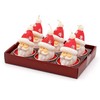 Dekohelden24 Set of 6 Santa Claus Tea Light Dimensions 4