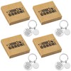 WATINC Coach Appreciation Keychain Gift Set, 4Pcs Sport Match Cheer