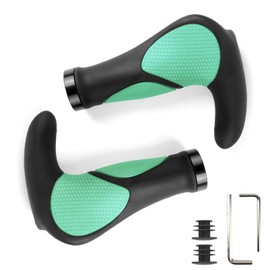 GZERMA Bicycle Grips Ergonomic MTB Grips with Two Sides Lock-On Design Horn Handlebar Grips 22 mm Bicycle Grips for E-Bike Trekking Bike Mountain Bike Touring Bike Road Bike