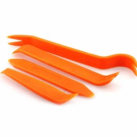 UKTYUAS 4pcs Trim Removal Tools Set, Auto Door Clip Panel Trim Removal Tool Kits, Plastic Trim Removal Tool Audio Repair Mechanic Prying Trim Removal Tool