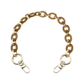 EMSea Chunky Acrylic Purse Strap Handbag Chain Handle Replacement Strap DIY Purse Bag Making Decoration Accessory 41cm Long Brown