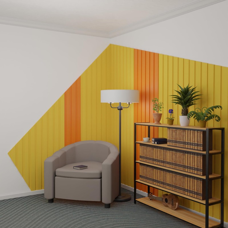 HEXIMO Slat Wall (0.46 m²) Made of XPS - Slats