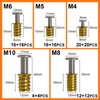 ZUYUEE Screw-in nut, M4/M5/M6/M8/M10 threaded insert wood, ramp sleeve, thread