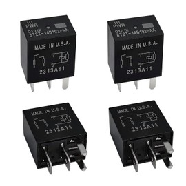 8T2T-14B192-AA Automotive Relay 4-Pack - 12VDC Direct Compatible for Select Ford Models