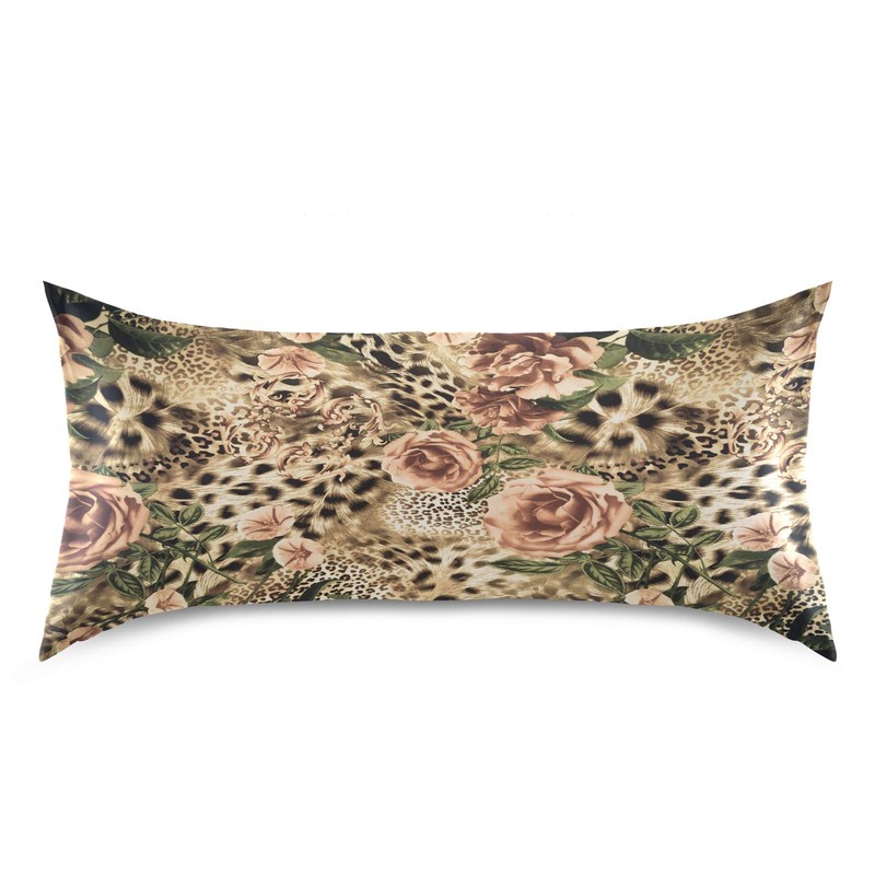 Satin Pillowcase for Hair and Skin, Queen Size Animal Tiger