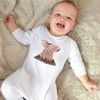 Azeeda 0-3 Month 'Muddy Pig' Baby Romper Jumpsuit/Sleep Suit (SS00096093)