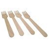 Wooden Forks Biodegradeable & Disposable Pack of 100