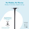 Architectural Mailboxes Coolidge Galvanized Steel Mailbox Post, Compatibility Code F,