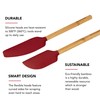 KitchenAid Bamboo Spatula Set, Empire Red, 2-Piece